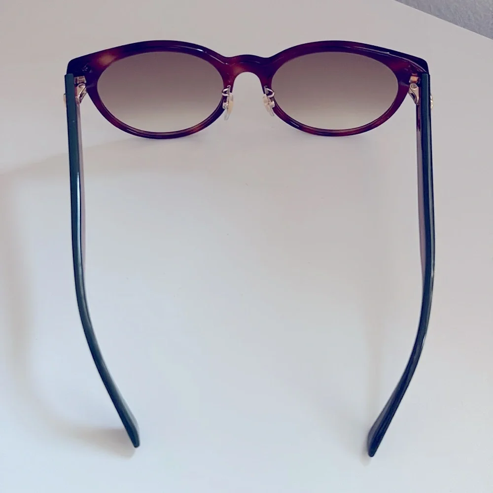 NEW [Gucci] Authenticated Luxury Round Sunglasses in Tortoiseshell/Green Acetate - Picture 9 of 15